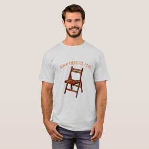 Vintage Lawn Chair Custom Message Summer Graphic T-Shirt