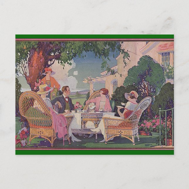 Vintage Lawn Gathering Invite (Front)