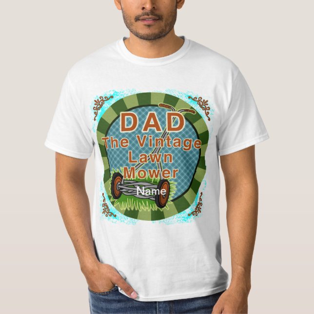 Vintage Lawn Mower  custom t-shirt (Front)