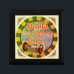 Vintage Lawn Mower Gift Box<br><div class="desc">Vintage Lawn Mower gift box by ArtMuvz Illustration. matching dad apparel, dad t-shirts, fathers day gifts for husband, father, Grandpa. Dad T-shirt, birthday gift and gardening apparel. To personalize add your name or add text instead. Customize this lawn mower gift box to make it uniquely yours or to give as...</div>