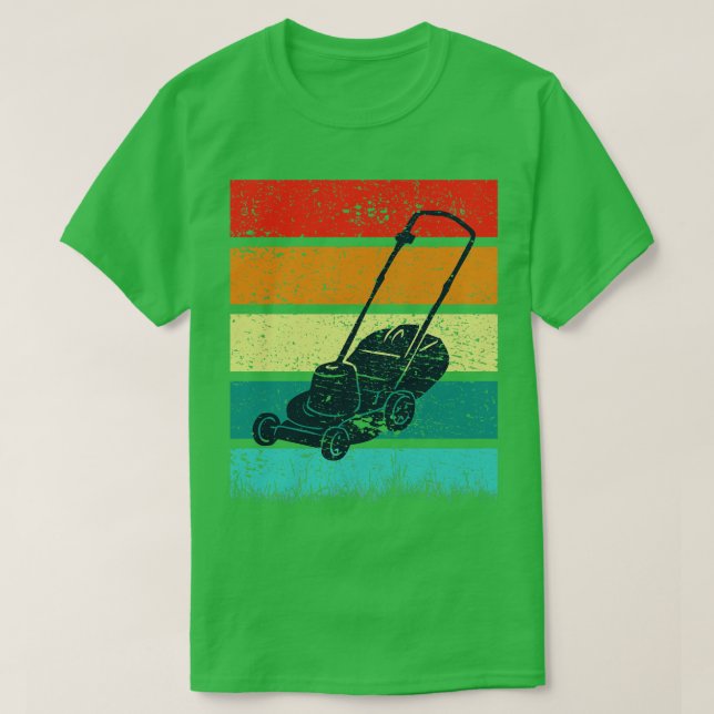 Vintage Lawn Mower T-Shirt (Design Front)