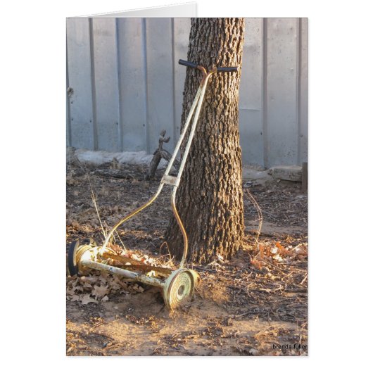 Vintage Lawnmower Cards (Front)