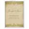 Vintage Leaf Scroll Style Wedding Menu  in Beige