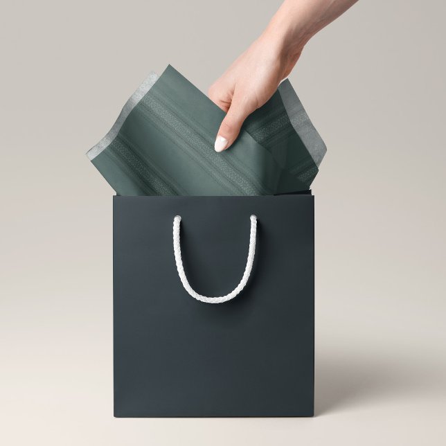 Vintage Leaf Stripe Sage Green Tissue Paper (Creator Uploaded)