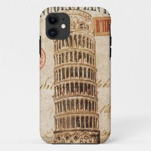 Vintage Leaning Tower of Pisa iPhone 11 Case