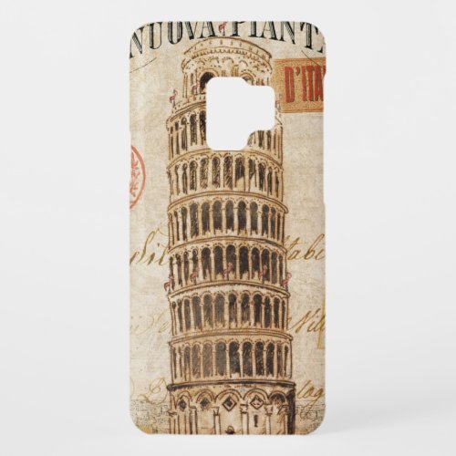 Vintage Leaning Tower of Pisa Case_Mate Samsung Galaxy S9 Case