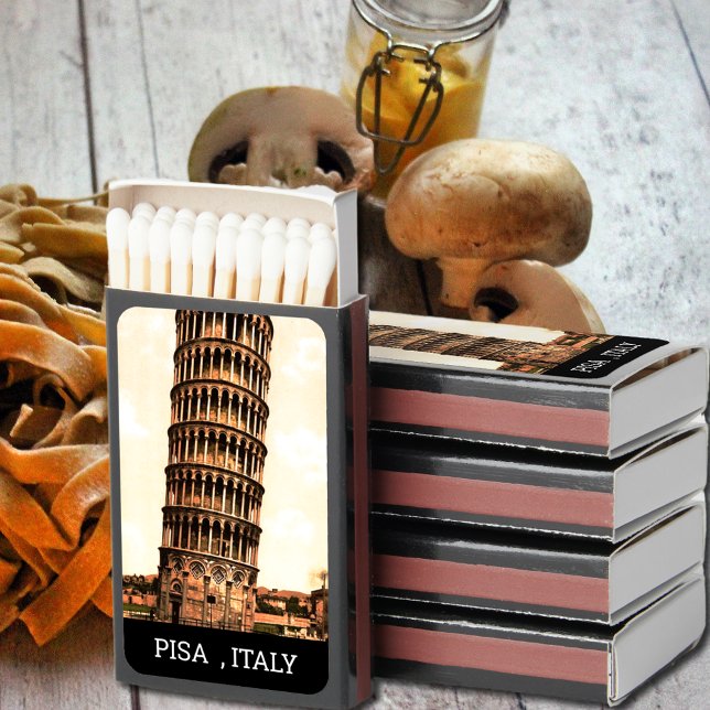 vintage leaning tower of Pisa -  Italy  Matchboxes (Creator Uploaded)