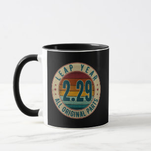 Vintage Leap Year February 29 All Original Parts Mug