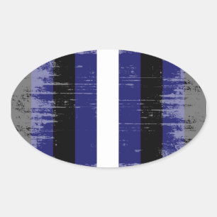 Vintage Leater Pride Oval Sticker
