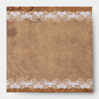 Vintage Leather And Lace Envelope by Wedding_Trends at Zazzle