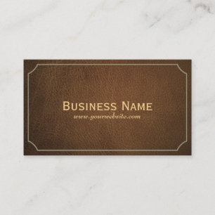 Vintage Leather Anesthesiologist Business Card