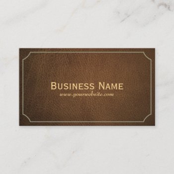 Vintage Leather Anesthesiologist Business Card by cardfactory at Zazzle