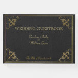 Vintage Leather Book Wedding Guestbook at Zazzle
