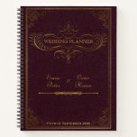 Vintage Leather Book Wedding Planner at Zazzle