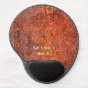 Vintage leather bound book cover gel mouse pad