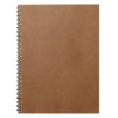 Vintage Tan Leather Brown Parchment Paper Blank Notebook