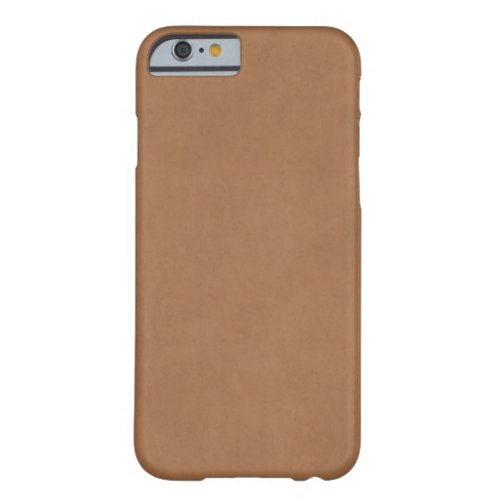 Vintage Leather Brown Parchment Paper Template Barely There iPhone 6 Case