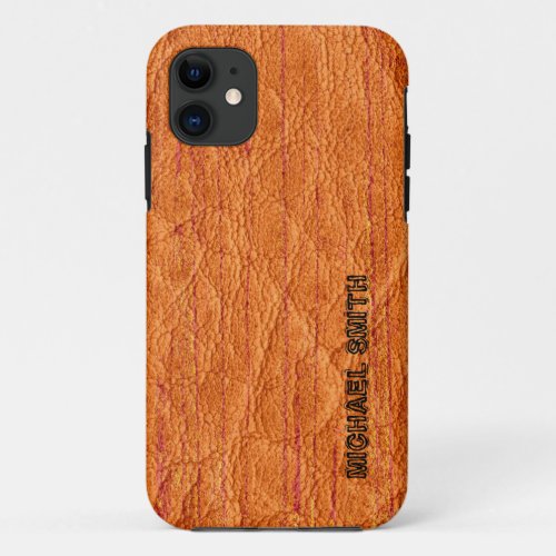 Vintage Leather iPhone 11 Case