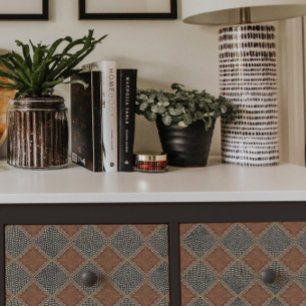 Vintage Leather Gold Snake w Skin Black Decoupage Tissue Paper