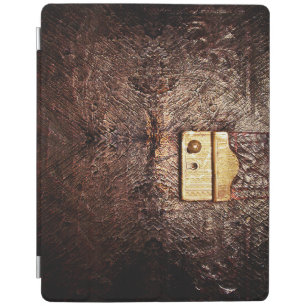Vintage leather iPad smart cover