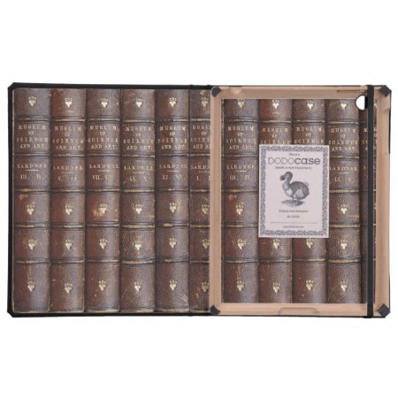 Vintage Leather Library Effect Ipad Dodocase Covers For Ipad