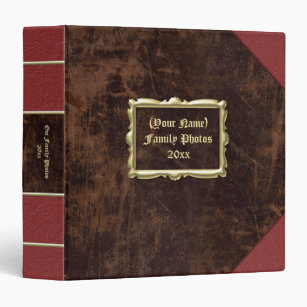 Family Tree Scrapbook, Custom Leather Scrapbook Albums