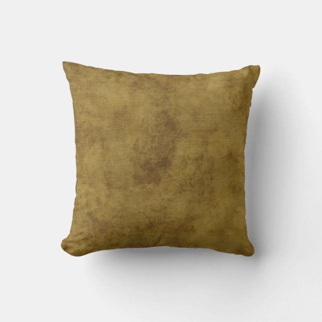 Vintage Leather Look Throw Pillow (Front)