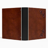 Vintage leather red brown Leather binder (Background)