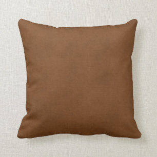 Vintage Leather Tanned Brown Parchment Paper Templ Throw Pillow
