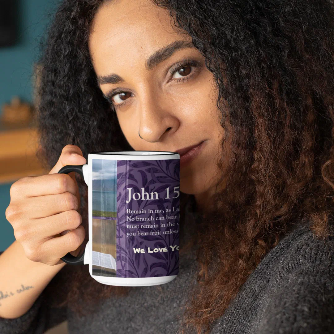 Vintage Leaves Christian Gifts for Women Violet Mug (Christian Gifts for Women)