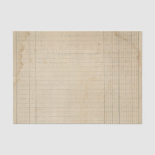 Vintage Ledger Tissue Paper