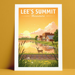 Vintage Lee's Summit Missouri Postcard
