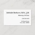 [ Thumbnail: Vintage Legal Professional Business Card ]
