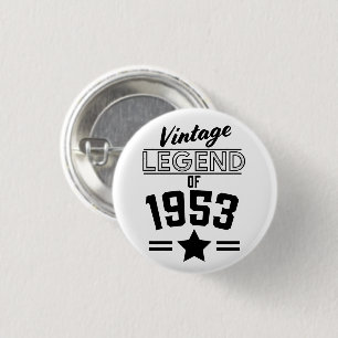 Vintage Legend of 1953 Button