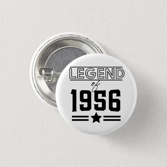 Vintage Legend of 1956 Button (Front & Back)