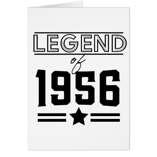 Vintage Legend of 1956 Cards (Front)