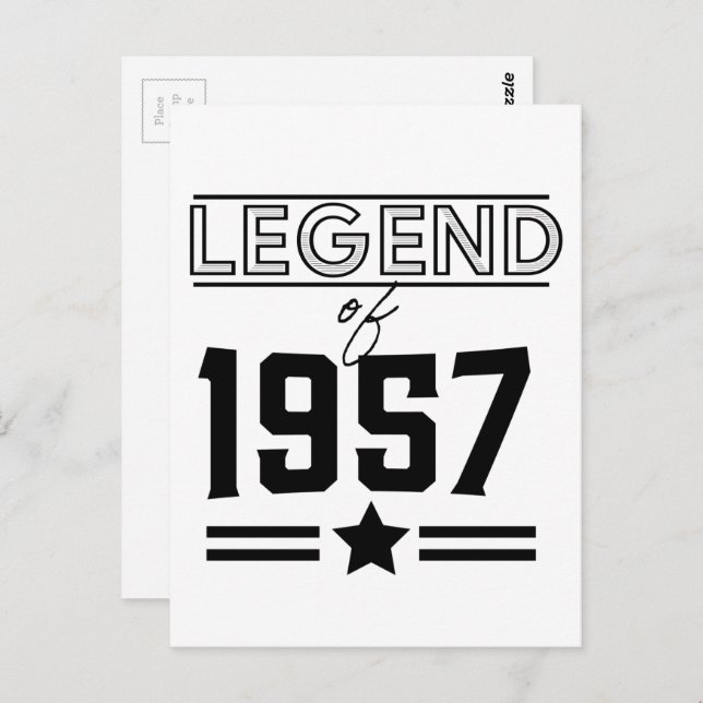 Vintage Legend of 1957 Postcard (Front/Back)