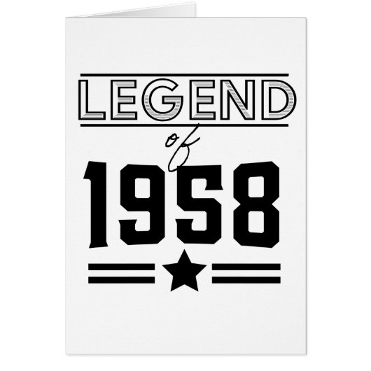 Vintage Legend of 1958 (Front)