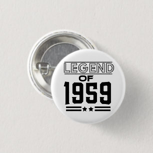 vintage legend of 1959 button