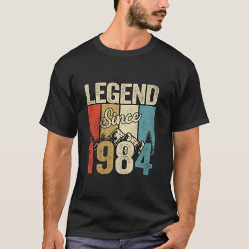 Vintage Legend Since 1984 40th Birthday Gifts 40 Y T_Shirt