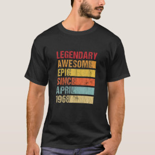 Vintage Legendary Awesome Epic Since April 1968 Bi T-Shirt