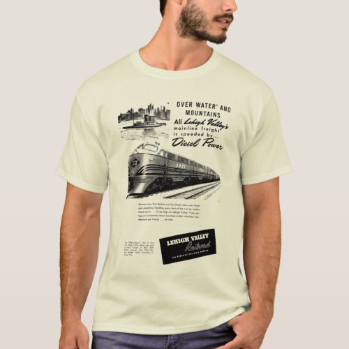 Vintage Lehigh Valley Railroad  T_Shirt