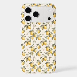 Vintage Lemon Blossom – Elegant Botanical Citrus iPhone 17 Pro Max Case