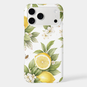 Vintage Lemon Blossom Pattern Cottagecore Citrus iPhone 17 Pro Max Case