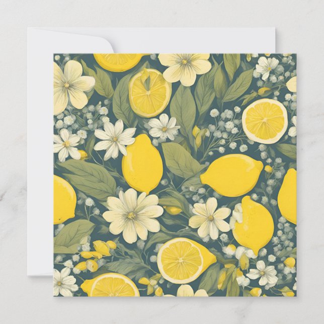 Vintage lemon holiday card (Front)