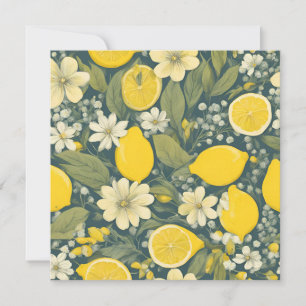 Vintage lemon holiday card
