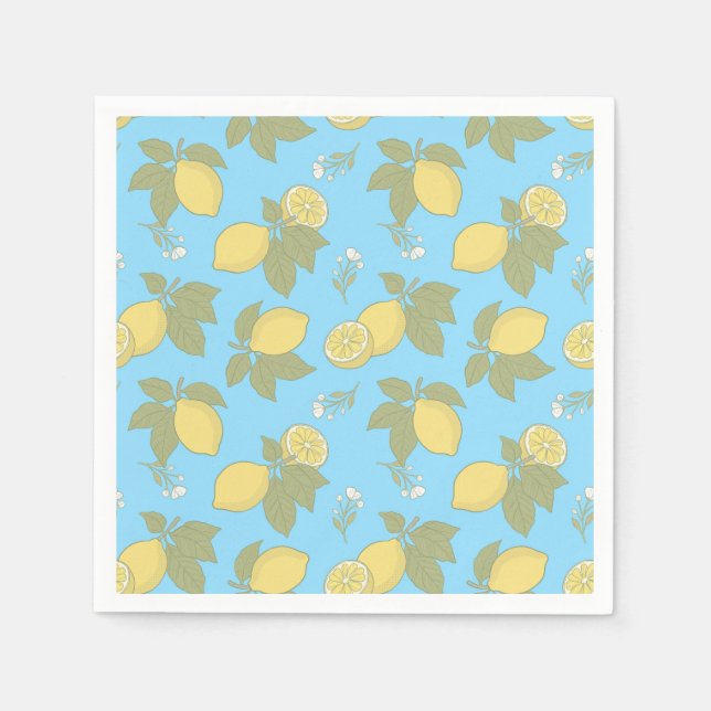 Vintage lemon  napkins (Front)