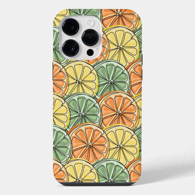 Vintage Lemon Pattern  Iphone Case (Back)