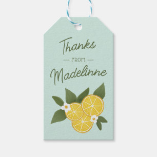 Vintage Lemon Thanks Gift Tag