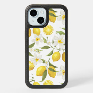 Vintage Lemon Tree Pattern iPhone 15 Case
